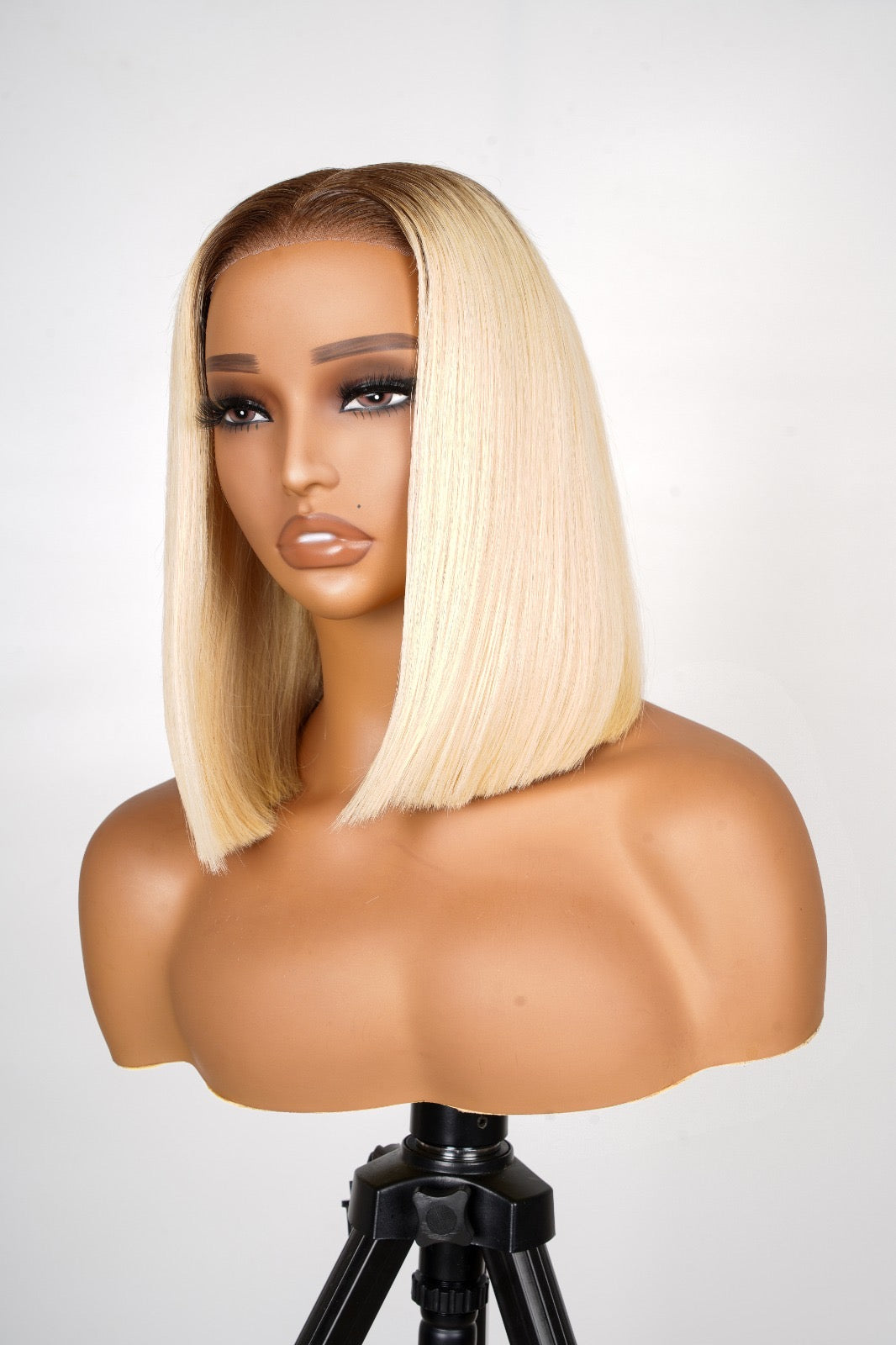 Ready To Go Blond Straight Short Lace Front Bob Wig