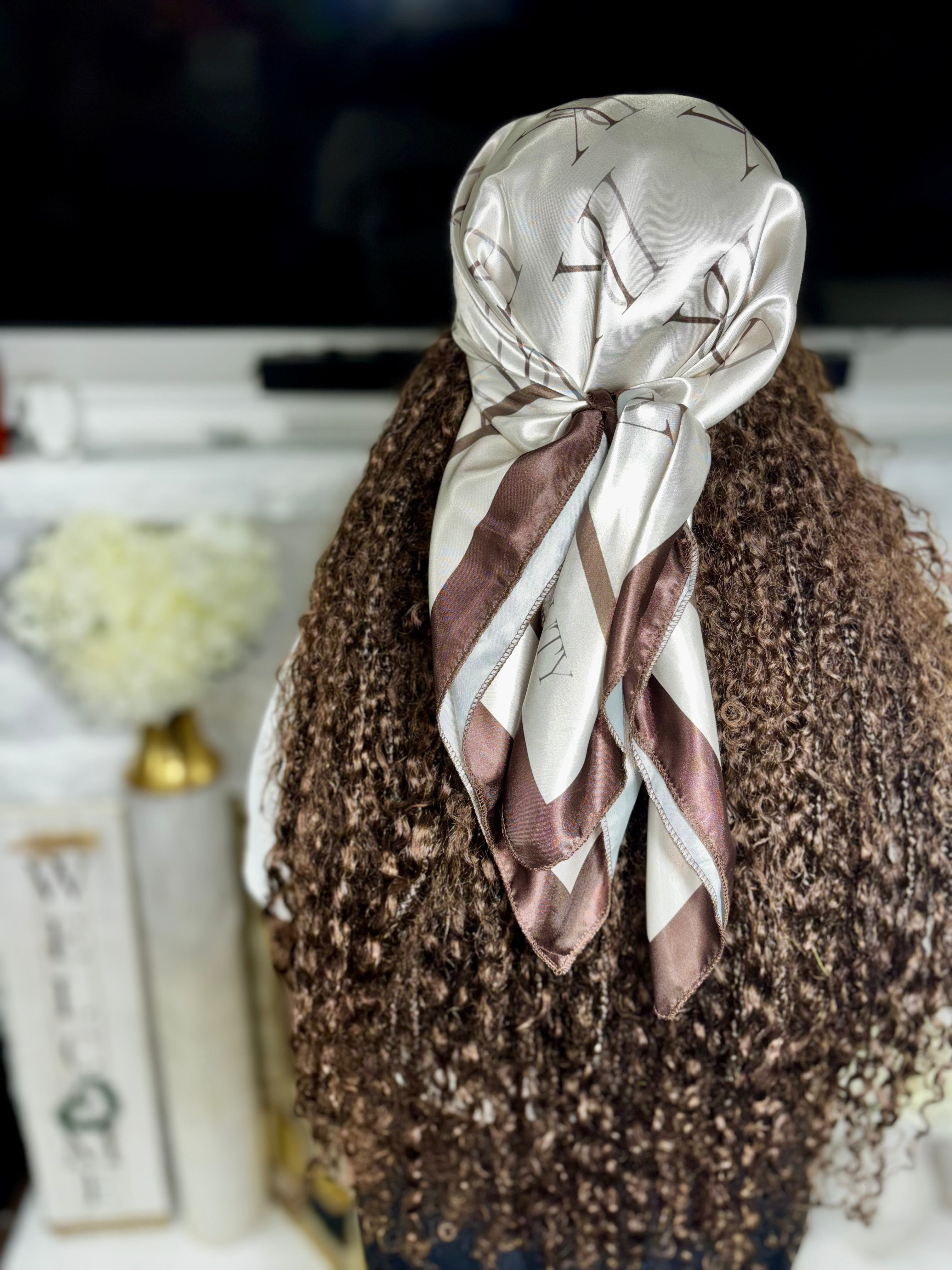 IBK Monogram Silk Scarf