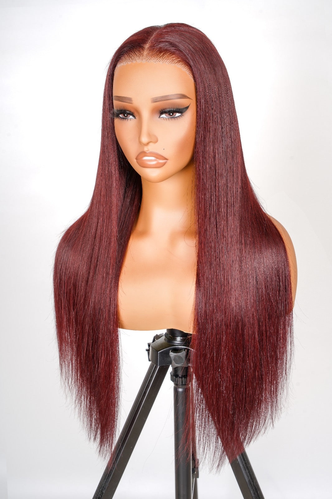 Burgundy Straight 13*6 HD Lace Front Wig