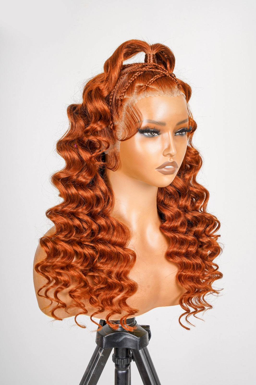 Annie Ginger Lace Front  Bodywave Braided Wig