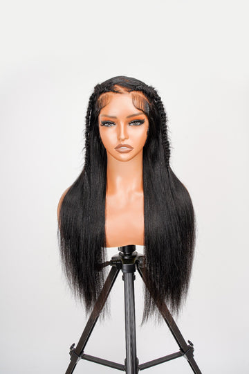 Celina Straight Braided Glueless Wig 13x6 HD Lace 250% Density