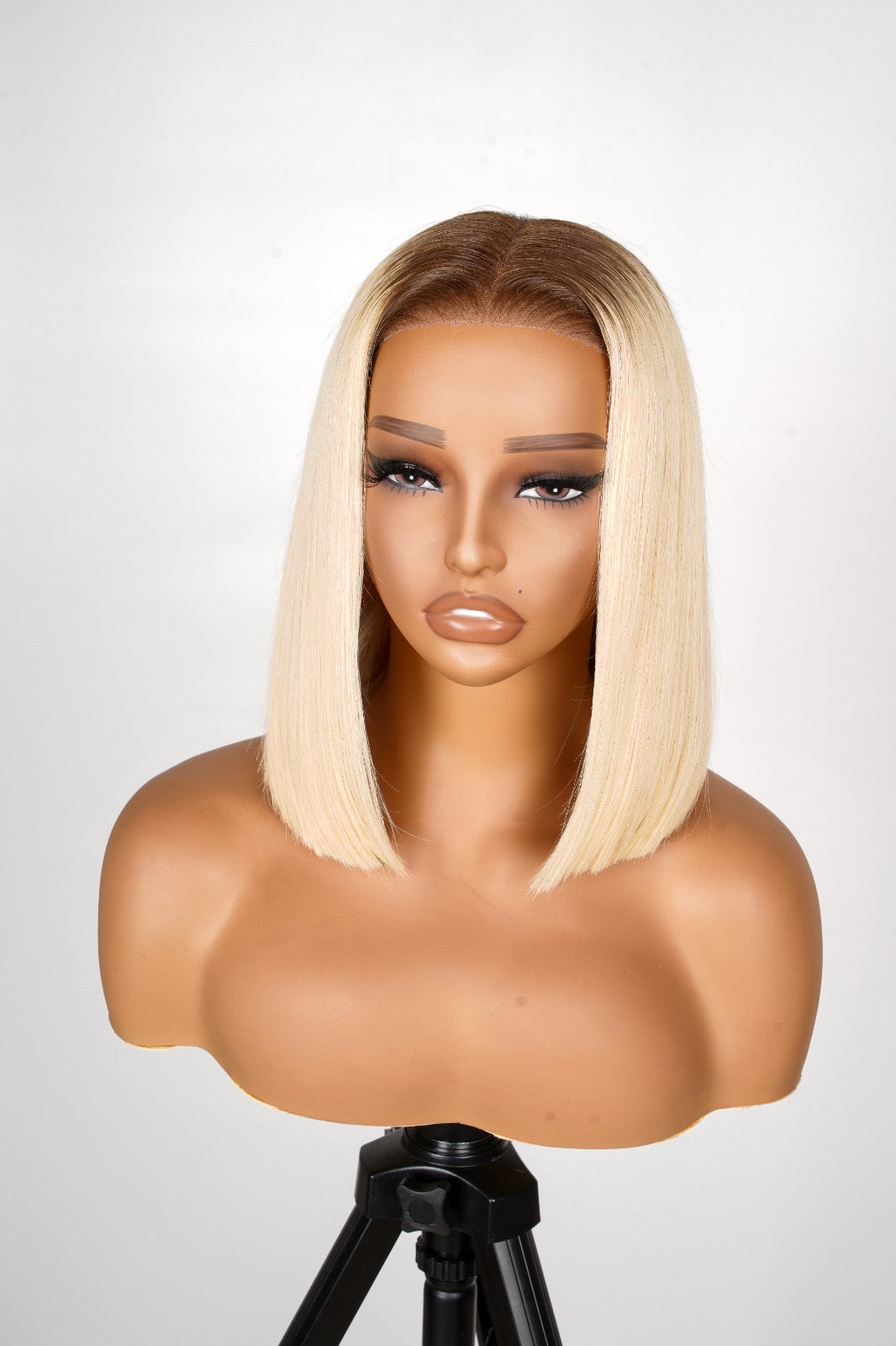 Ready To Go Blond Straight Short Lace Front Bob Wig