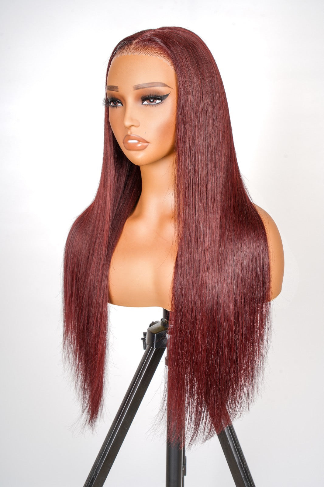 Burgundy Straight 13*6 HD Lace Front Wig