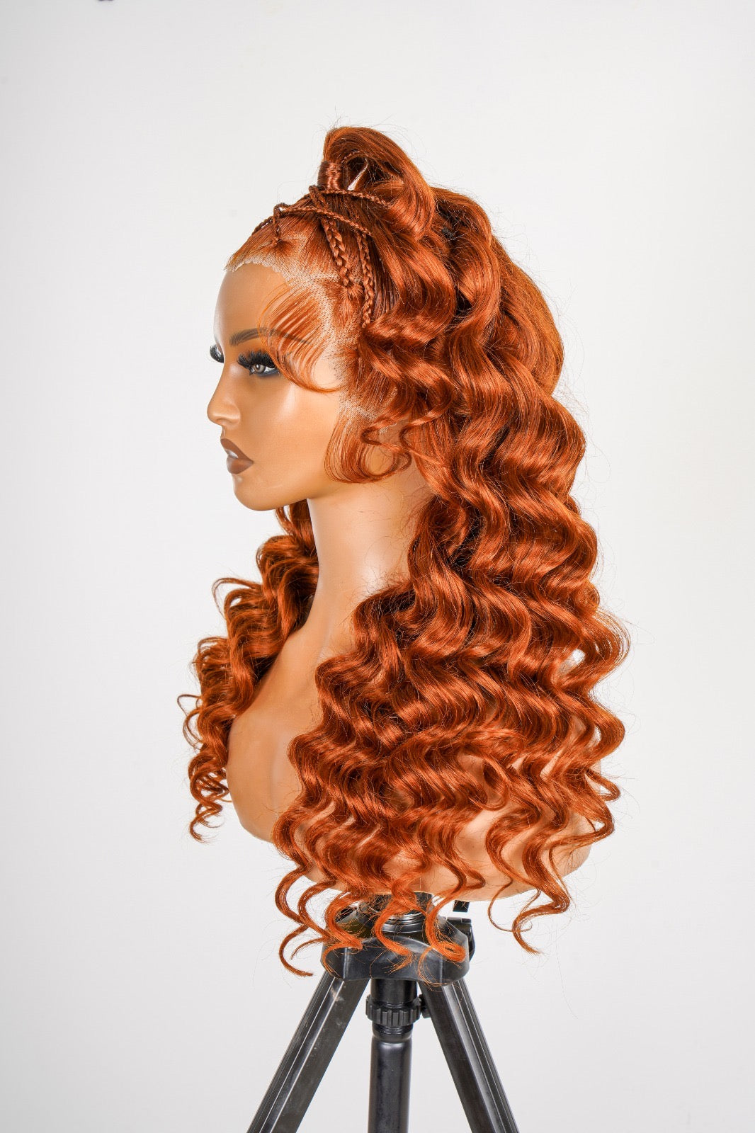 Annie Ginger Lace Front  Bodywave Braided Wig