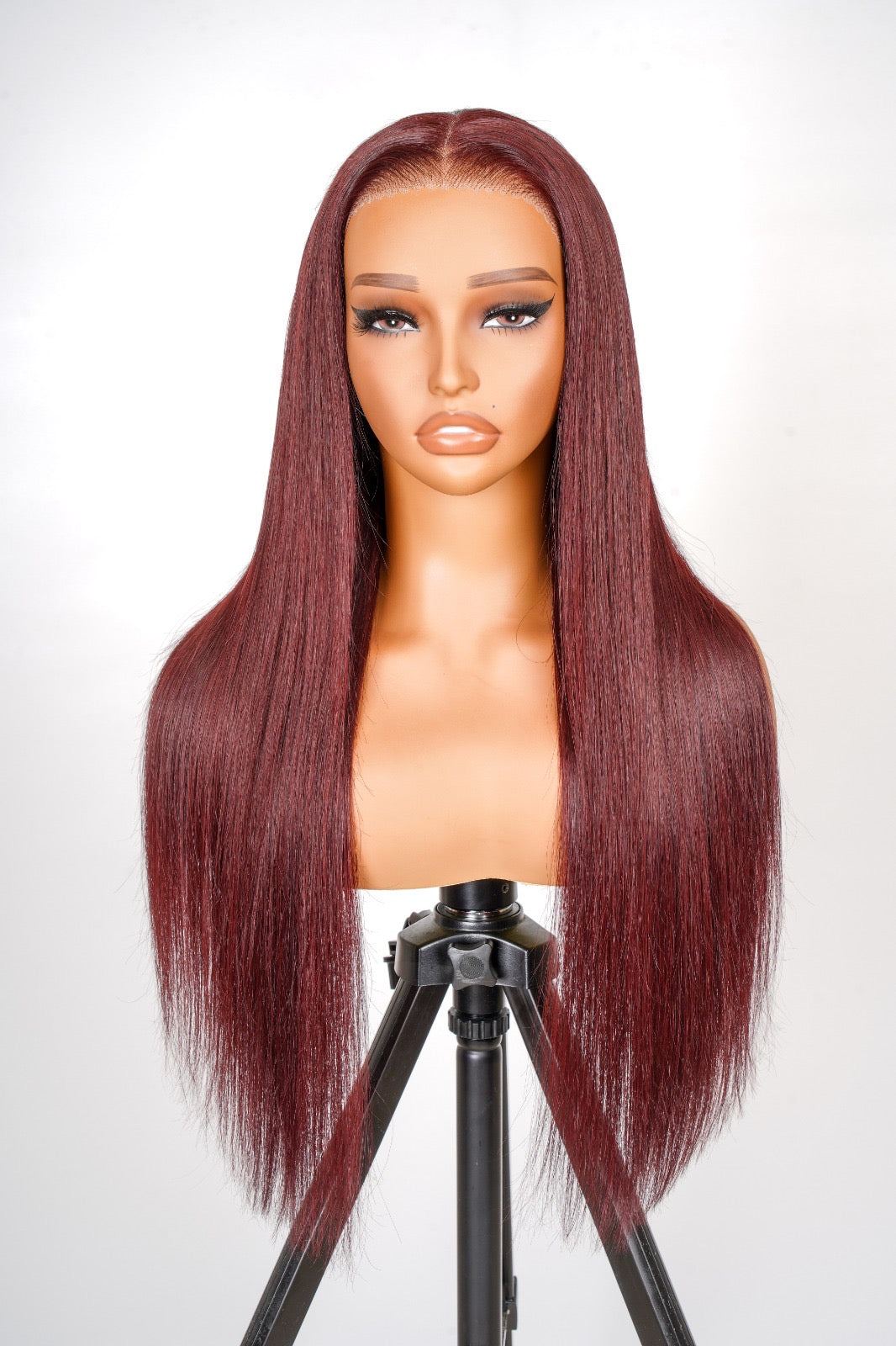 Burgundy Straight 13*6 HD Lace Front Wig