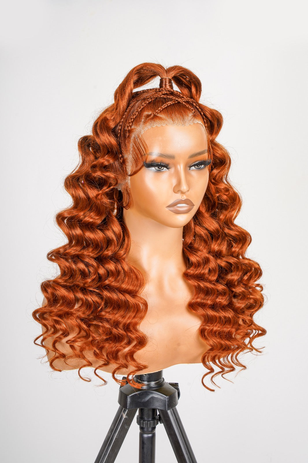 Annie Ginger Lace Front  Bodywave Braided Wig