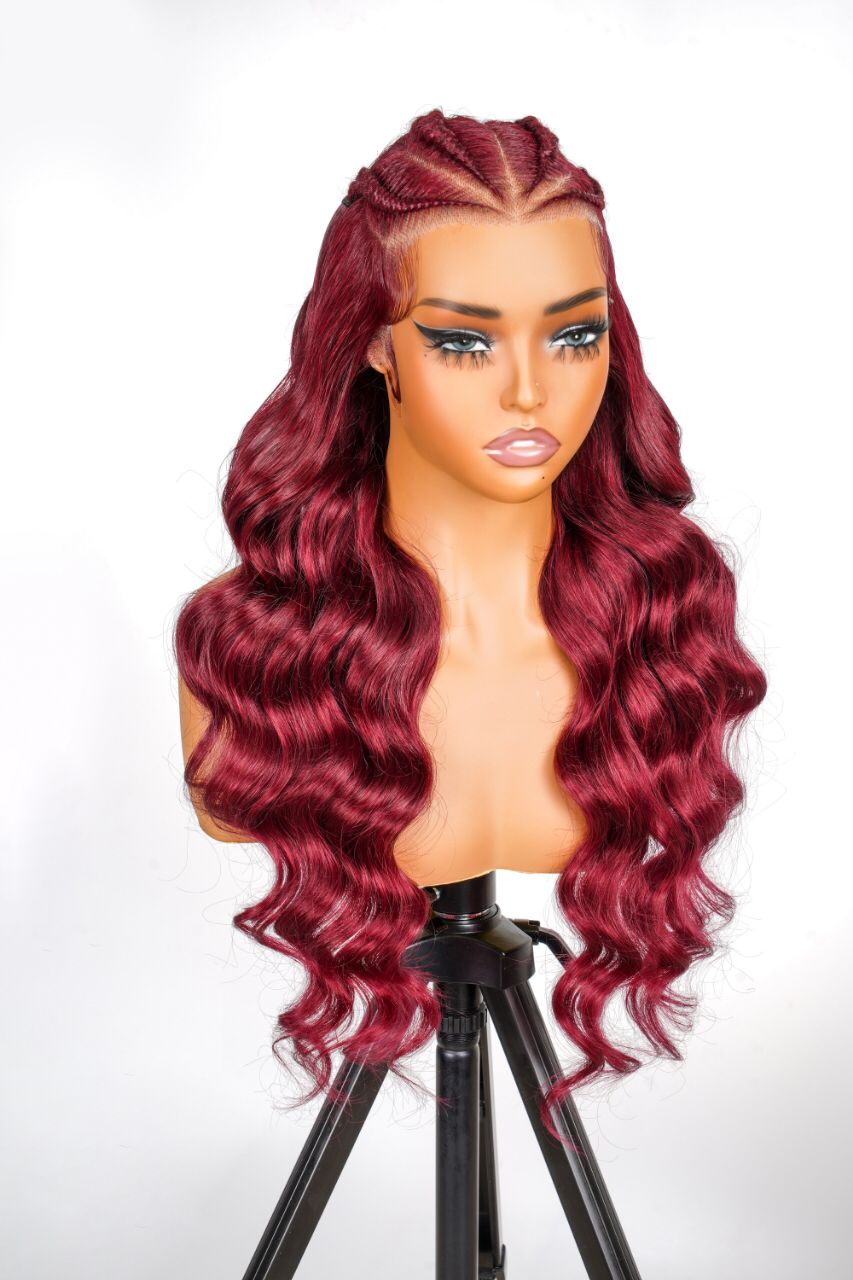 Red BodyWave 13*6 HD Lace Front Wig