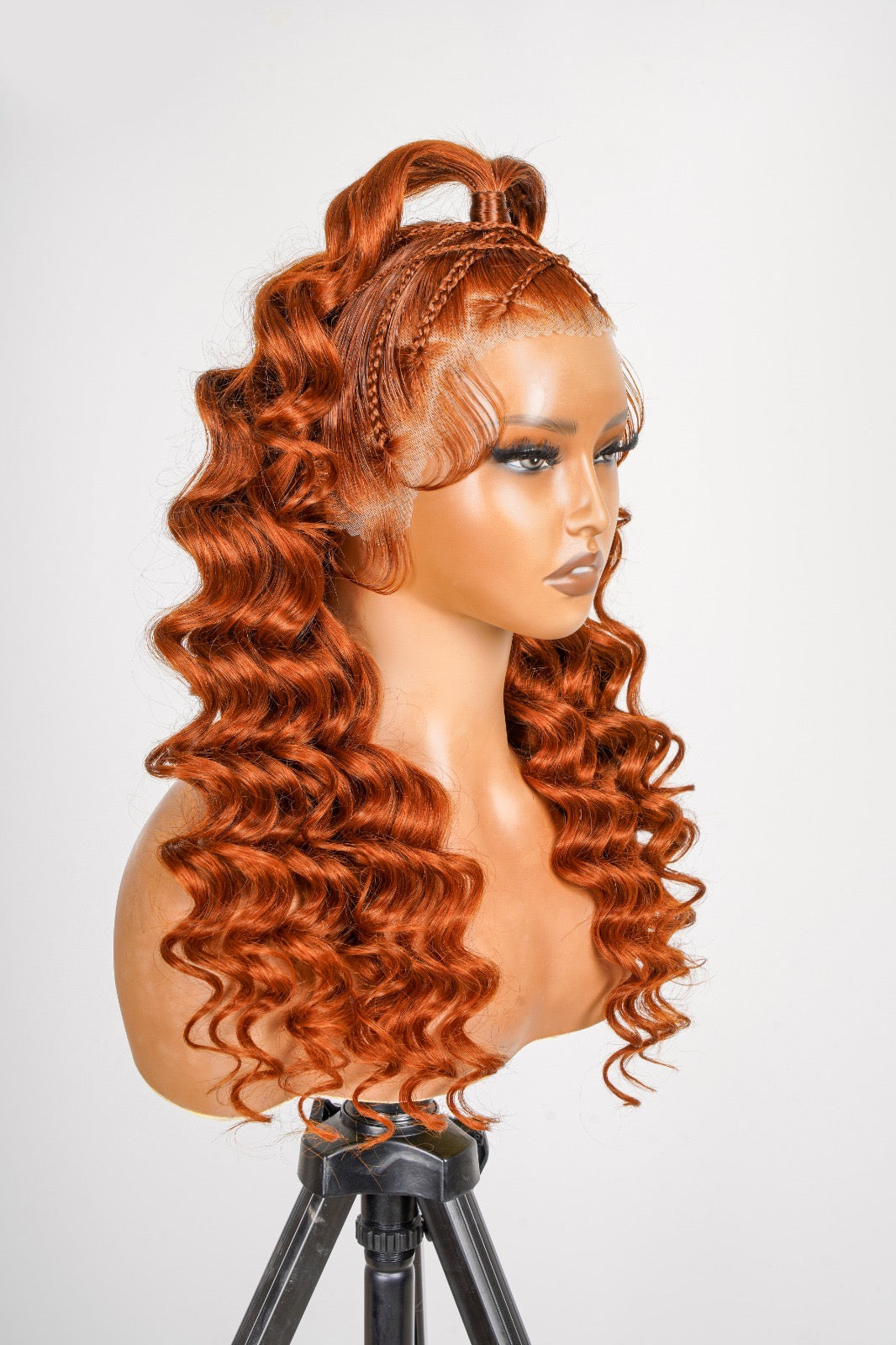 Annie Ginger Lace Front  Bodywave Braided Wig