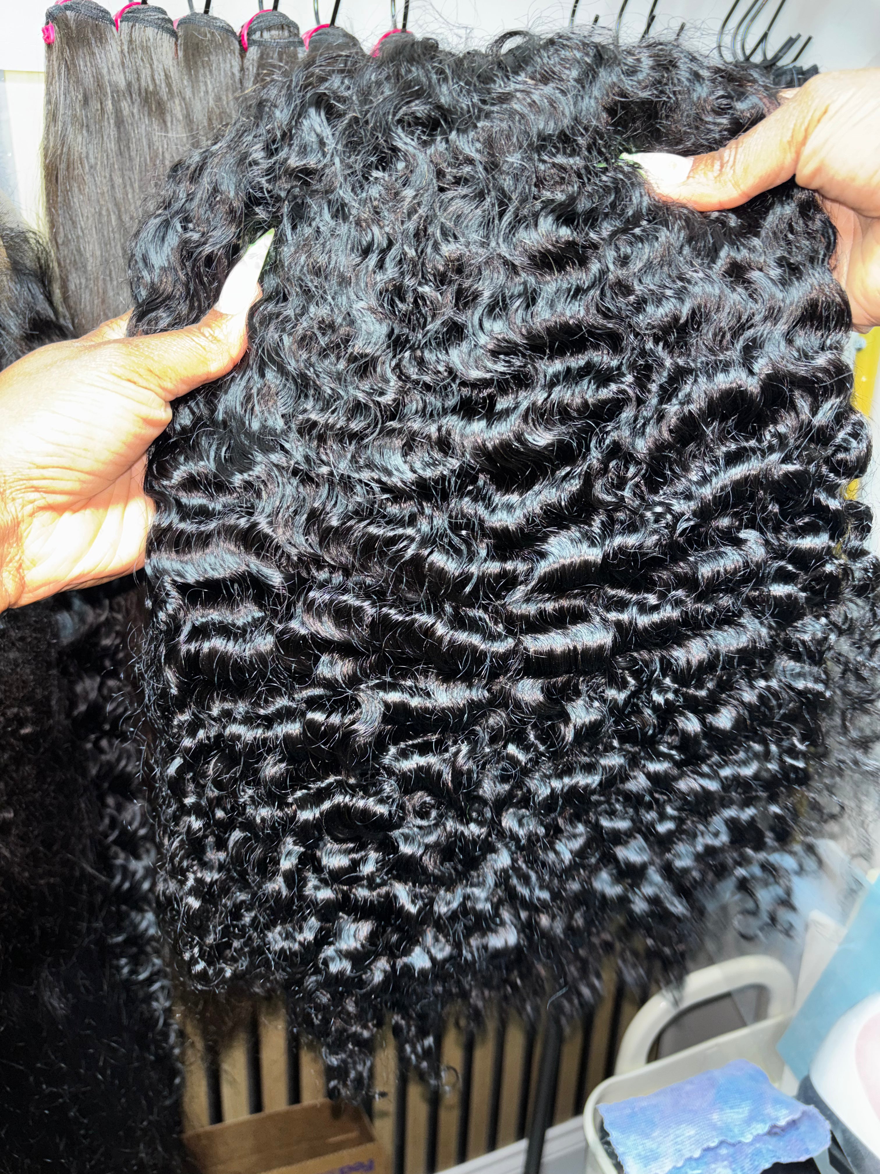 THE TIDEWATER CURL HALF WIGS