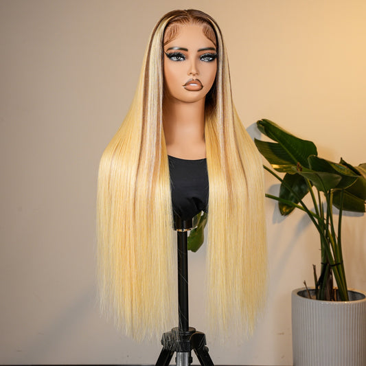 Kimbella Honey Blond Bone Straight Glueless Lace Front