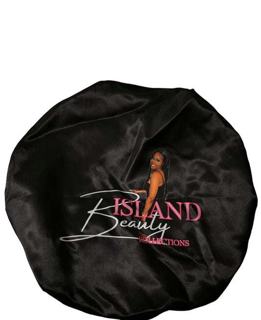 Large Adjustable Reversible Satin Bonnet with Drawstring - Island Beauty Kollections